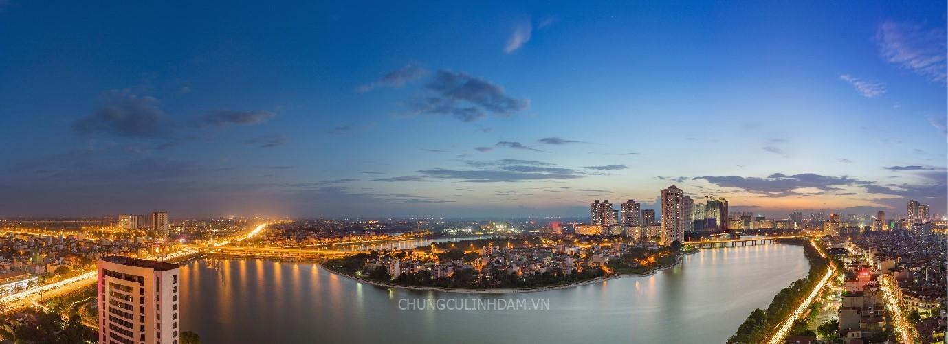 khu Đô thị Linh Đàm nhìn từ trên cao