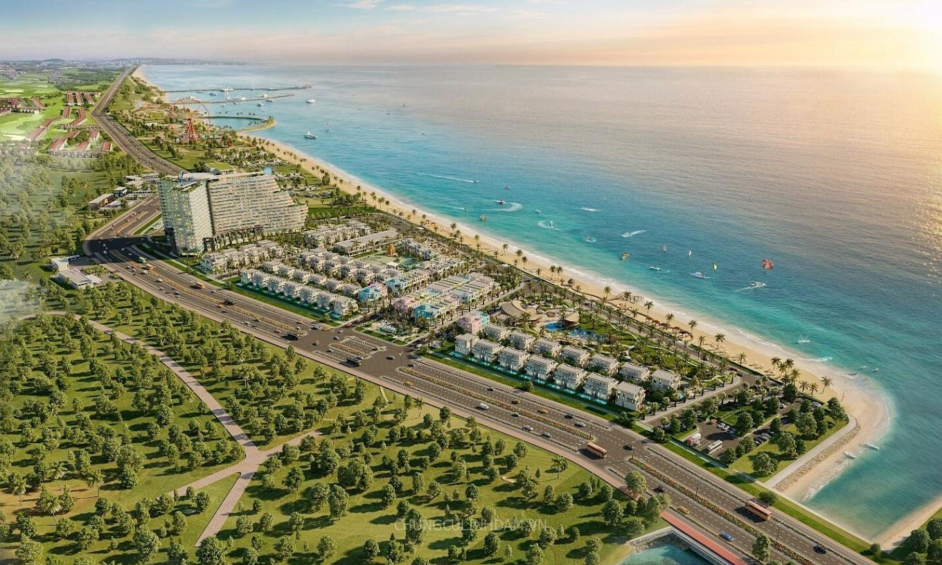 Không gian sống kết hợp nghỉ dưỡng trải dài 600 m bên bờ biển