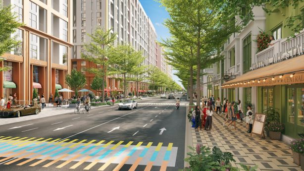 Nhịp sống gắn với không gian thương mại tại Flora Avenue