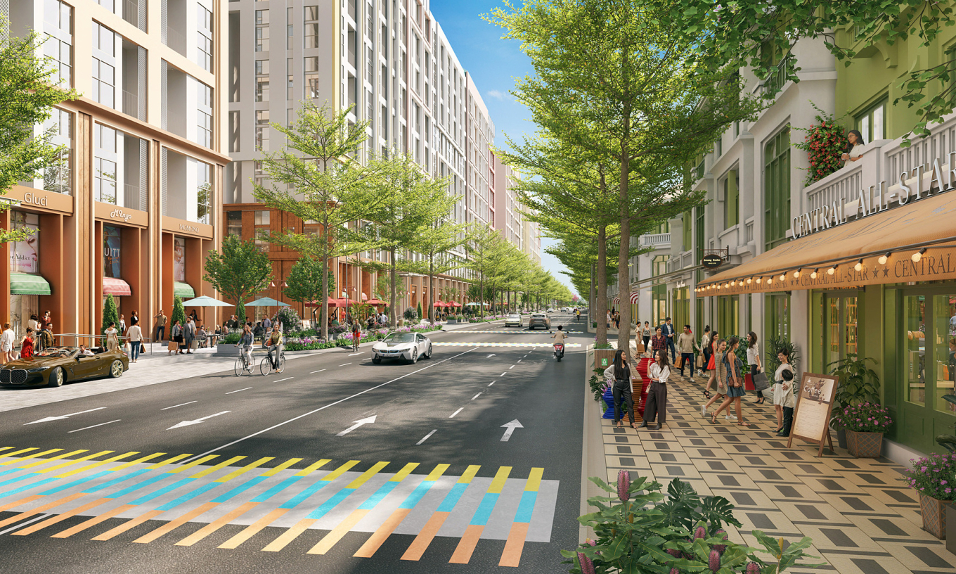 Nhịp sống gắn với không gian thương mại tại Flora Avenue