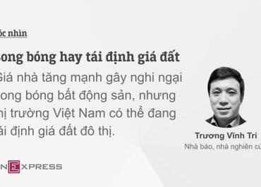 Bong bóng hay tái định giá đất