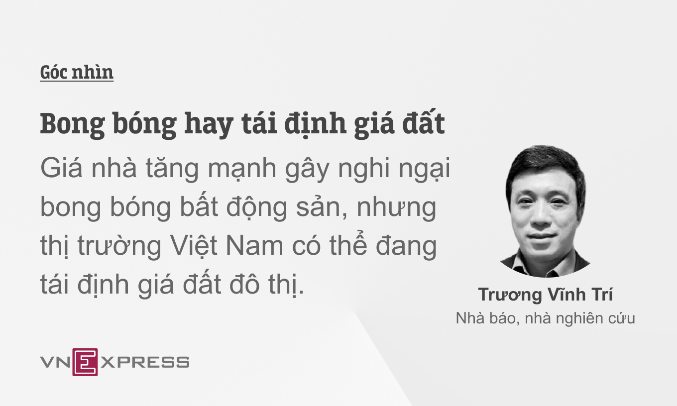 Bong bóng hay tái định giá đất