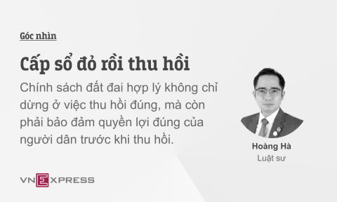 Cấp sổ đỏ rồi thu hồi