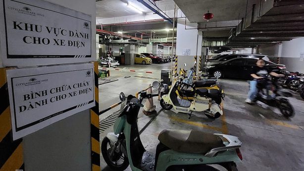 Chung cư xây mới dự kiến phải có khu để xe điện riêng